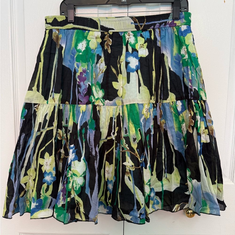 Old Navy Floral Mini Skirt - Black, Green, Blue